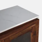 Avni Solid Sheesham Wood Utility Cabinet In Natural Finish - Image 11
