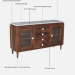 Avni Solid Sheesham Wood Utility Cabinet In Natural Finish - Image 15