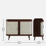 Samarth Solid Wood Cabinet With Door And Shelf Storage - Image 7