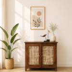 Elara Sheesham Wood Storage Cabinet in Walnut Finish