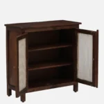 Elara Sheesham Wood Storage Cabinet in Walnut Finish - Image 8