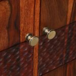 Aspen Sheesham Wood Utility Cabinet in Teak Finish - Image 6