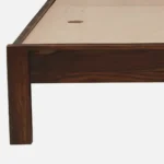 Orlena Sheesham Wood Bed Without Storage With Modern Headboard - Image 8