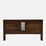 Orlena Sheesham Wood Bed Without Storage With Modern Headboard - Image 9