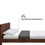 Lavina Solid Wood Bed Without Storage - Image 5