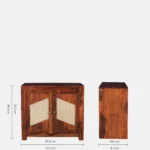 Cedar Bloom Contemporary Storage Cabinet - Image 5