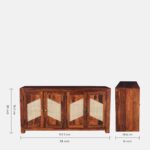 Walnut Heritage Wooden Display Cabinet - Image 6