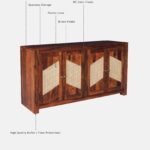 Walnut Heritage Wooden Display Cabinet - Image 8