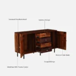 Willow Oak Luxury Wooden Home Cabinet - Image 8