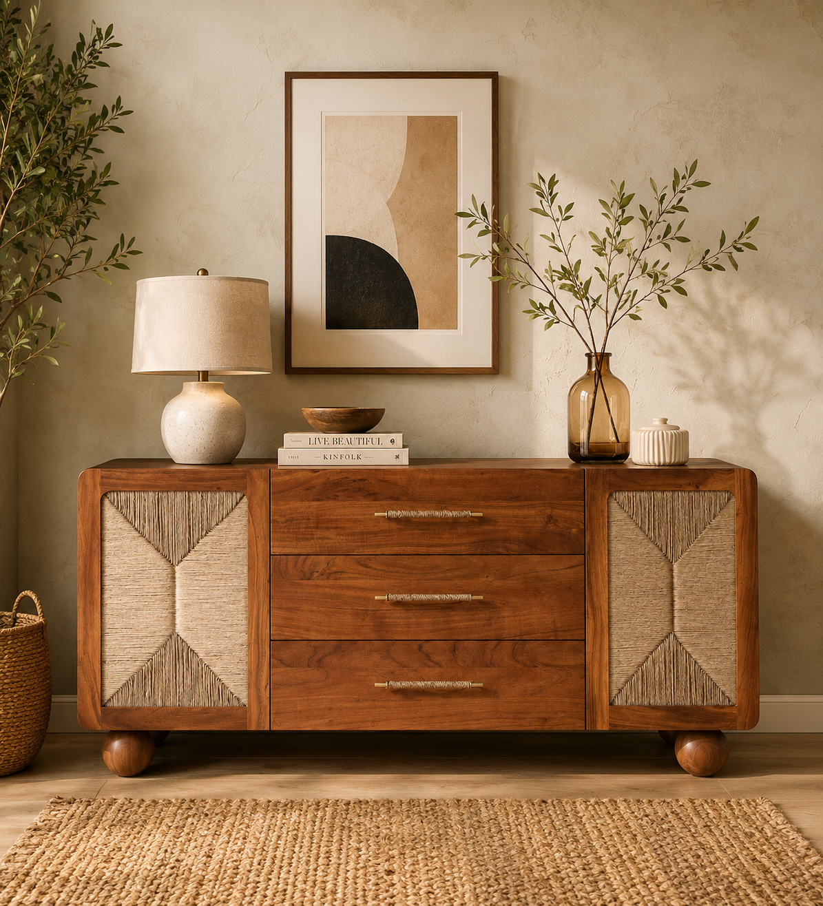 Oak-Vista-Contemporary-Display-Utility-Cabinet-classic-wood-1.png Oak Vista Contemporary Display Utility Cabinet - Image 1