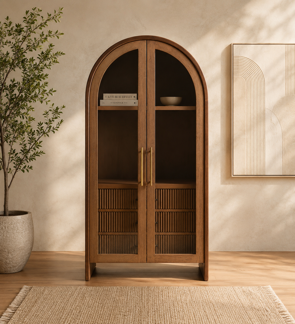 Pine-Crest-Elegant-Home-Display-Storage-Cabinet-classic-wood-1.png Pine Crest Elegant Home Display Storage Cabinet - Image 1