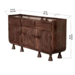 Oak Haven Contemporary Premium Organizer Cabinet - Image 3