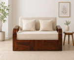 Killow Wooden Sofa Cum Bed With Comfortable Backrest Design