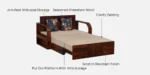 Killow Wooden Sofa Cum Bed With Comfortable Backrest Design - Image 4