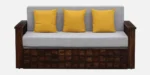 Oakridge Solid Wood Sofa Cum Bed In Natural Finish - Image 8