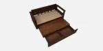 Oakridge Solid Wood Sofa Cum Bed In Natural Finish - Image 10