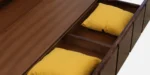 Valencia Solid Wood Sofa Cum Bed With Classic Design - Image 3
