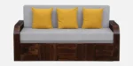 Valencia Solid Wood Sofa Cum Bed With Classic Design - Image 6