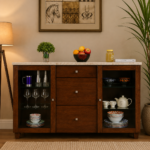 Solid Sheesham Wood Crockery Cabinet