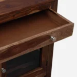 Modern Wooden Crockery Unit with Storage - Image 6