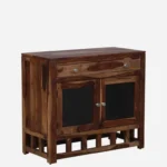 Modern Wooden Crockery Unit with Storage - Image 8