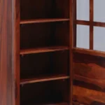 Sheesham Wood Crockery Cabinet in Walnut Finish - Image 6