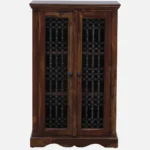 Solid Wood Crockery Cabinet with Glass Doors - Image 6