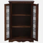 Solid Wood Crockery Cabinet with Glass Doors - Image 7