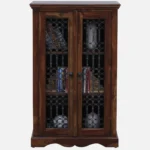 Solid Wood Crockery Cabinet with Glass Doors - Image 9