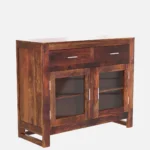 Large Wooden Crockery Cabinet with Drawers - Image 4