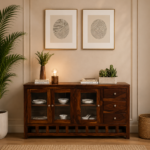 Traditional Sheesham Wood Crockery Unit