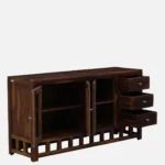 Traditional Sheesham Wood Crockery Unit - Image 5