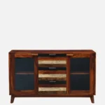 Wooden Crockery Cabinet with Shelves - Image 6