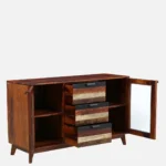 Wooden Crockery Cabinet with Shelves - Image 7