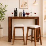 Westford Sheesham Wood Bar Table Set with 2 Chairs