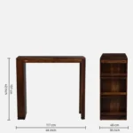 Brookhaven Sheesham Wood Bar Table Set in Provincial Teak Finish With (Set of 2) - Image 8