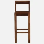 Gavro Solid Wood Bar Chairs in Dark Walnut Finish (Set of 2) - Image 7