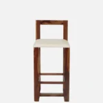 Yelron Solid Wood High Chairs in Warm Chestnut Finish (Set of 2) - Image 2