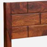 Iorvik Wooden Bar Chairs in Premium Teak Finish (Set of 2) - Image 4
