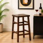 Arlo Sheesham Wood Bar Stool in Honey Finish