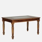 Furniture Tile Solid Sheesham Wood 6 Seater Dining Table Set with Cushioned Bench & Chairs | Premium Handcrafted Wooden Dining Furniture - Image 7