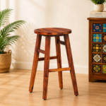 Haven Solid Sheesham Wood Bar Stool for Modern Interiors
